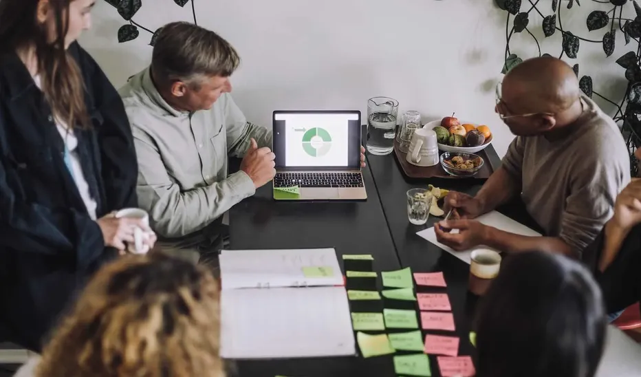Sustainable business practices meeting